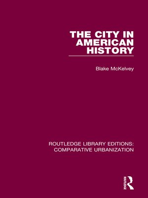 cover image of The City in American History